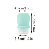 Cosmetic & Toiletry Bags: 4pcs Travel Storage Bottles Set Refillable Silicone for Shampoo Lotion Cosmetics