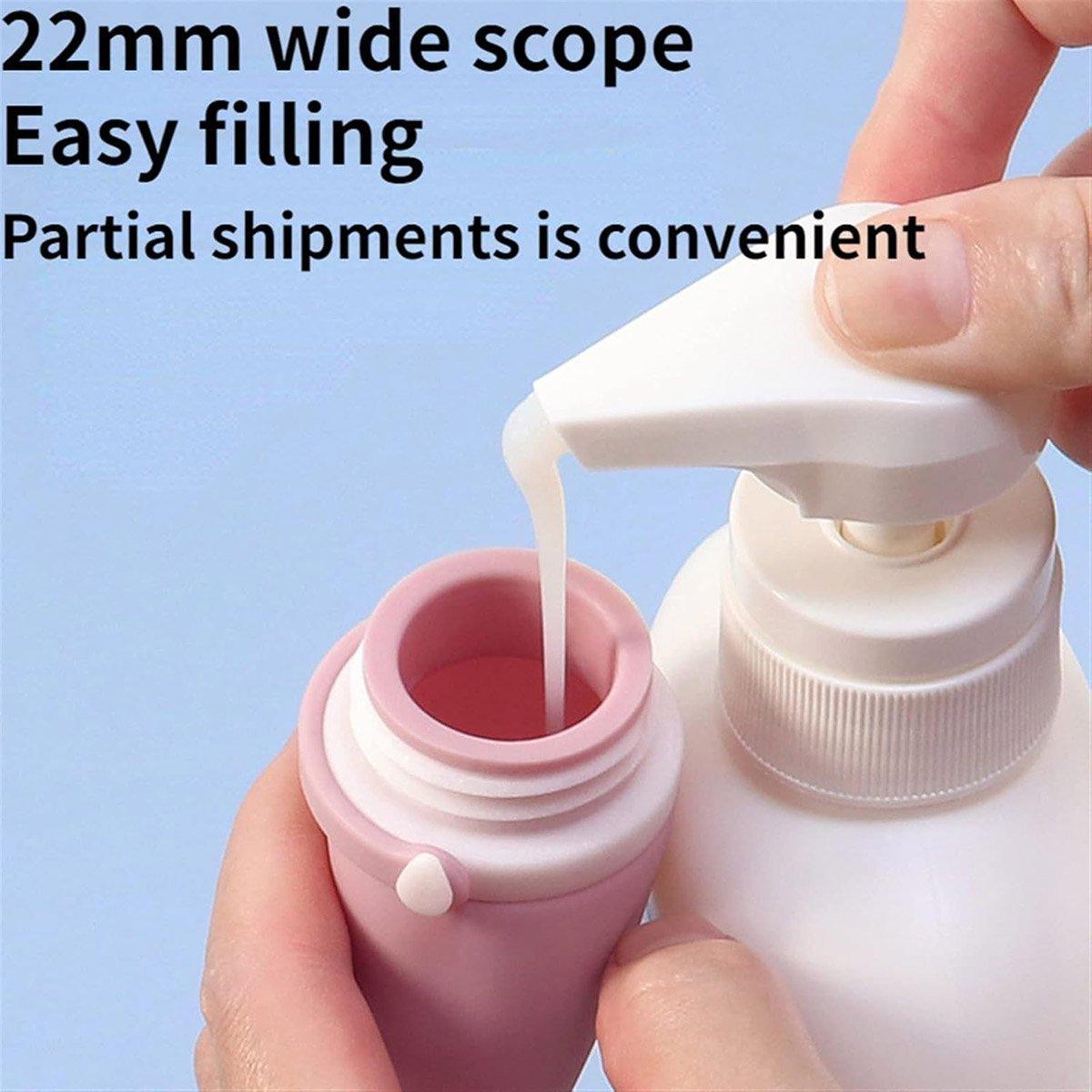 Cosmetic & Toiletry Bags: 4pcs Travel Storage Bottles Set Refillable Silicone for Shampoo Lotion Cosmetics