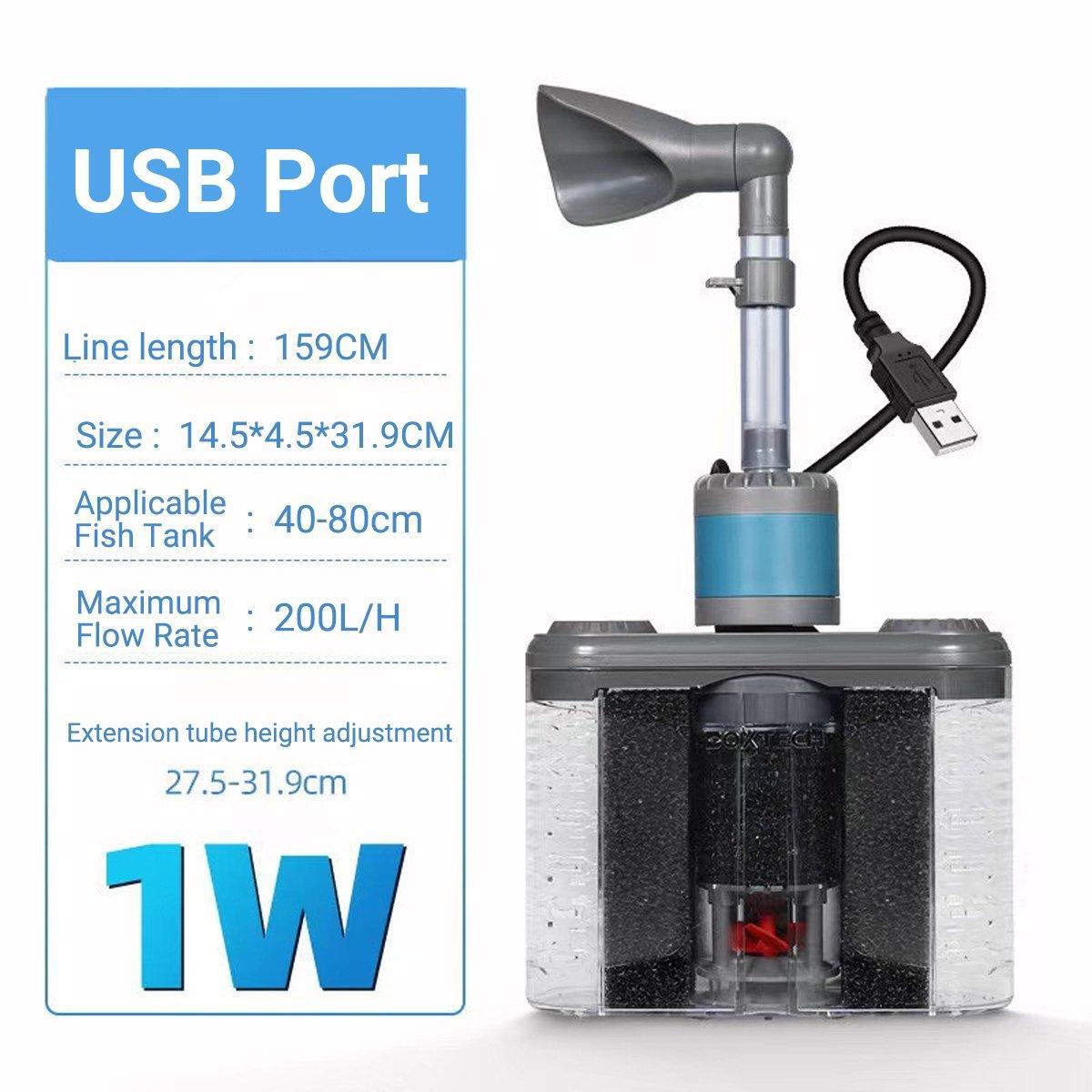 Aquarium Filters & Pumps: Aquarium Six in One Filter Reverse Air Lift Suction Aeration Wave Maker System