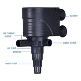 3in1 Mini Aquarium Fish Tank Filter Submersible Water Purifier Oxygen Pump - QL-400 (30W 2000L/H)