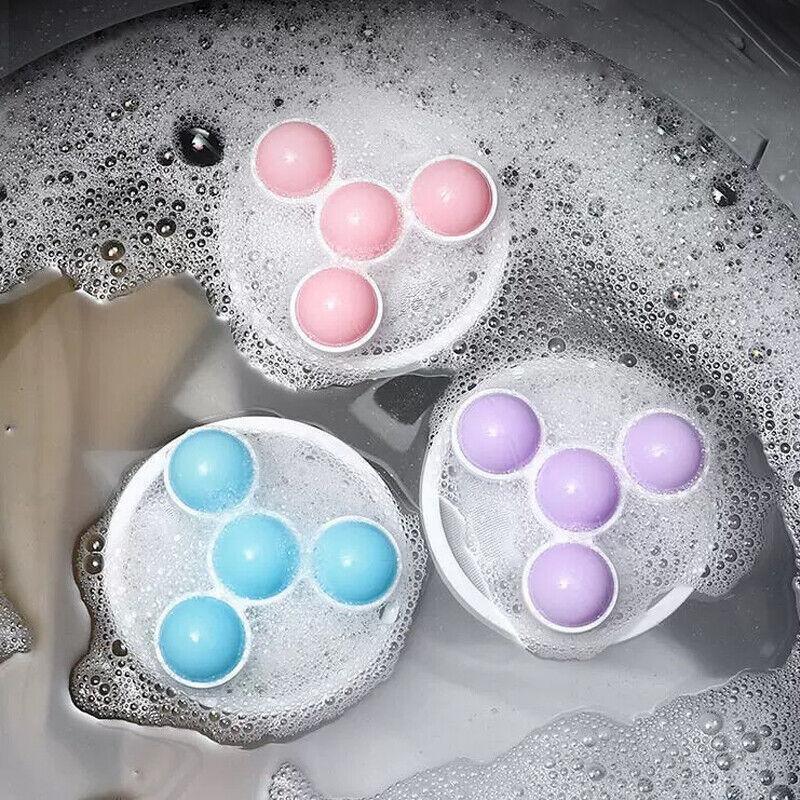 Outdoor Lights: 2 Pcs Reusable Hair Lint Catcher Removal Net Bag Wash Machine Float Filter - Pink