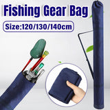 Fishing Tackle: Outdoor Portable Fishing Rod Bag Folding Storage Carrier Waterproof Fishing Case - 120cm