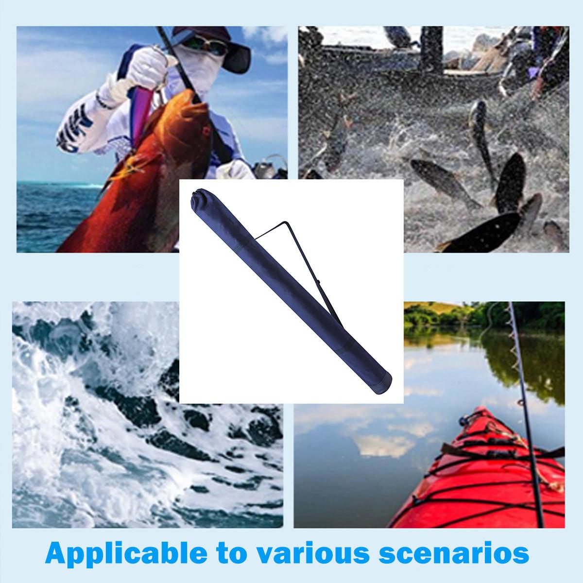 Fishing Tackle: Outdoor Portable Fishing Rod Bag Folding Storage Carrier Waterproof Fishing Case - 120cm