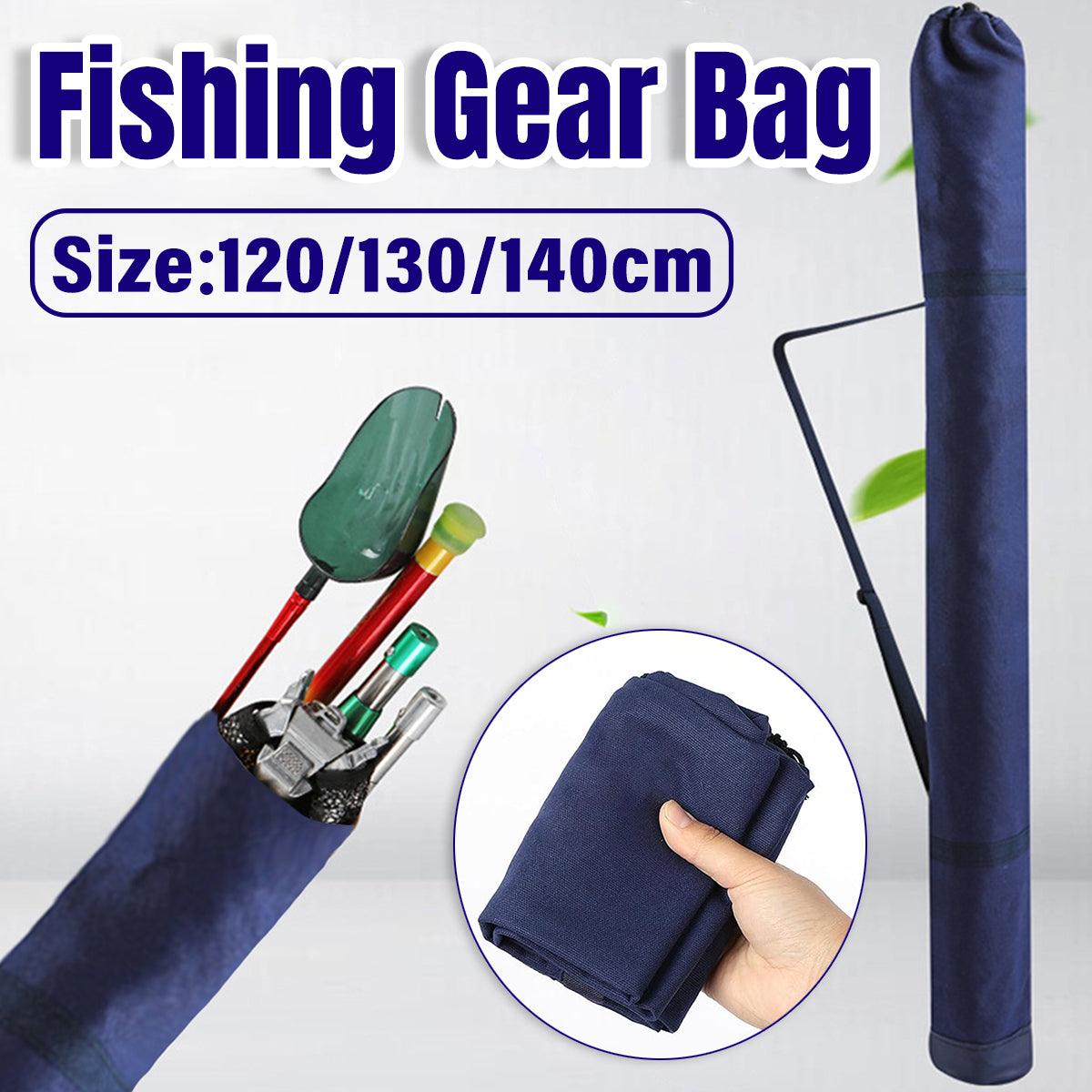 Fishing Tackle: Outdoor Portable Fishing Rod Bag Folding Storage Carrier Waterproof Fishing Case - 140cm