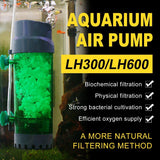 Aquarium Filters & Pumps: Fluidiz Bed Aquarium Fish Tank Internal Filter Oxygenation Pump for Clear Water - LH300