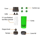 Aquarium Filters & Pumps: Fluidiz Bed Aquarium Fish Tank Internal Filter Oxygenation Pump for Clear Water - LH300