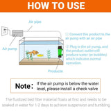 Aquarium Filters & Pumps: Fluidiz Bed Aquarium Fish Tank Internal Filter Oxygenation Pump for Clear Water - LH300