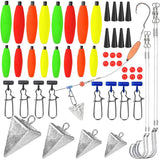 78pcs Fishing Gear Set Hooks Lures Baits Tackle Kit for Freshwater Saltwater