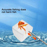 Fishing Tackle: Retractable Fish Net for Fish Tank Pocket Fishing Net with Handle Aquarium Tools - Square-L