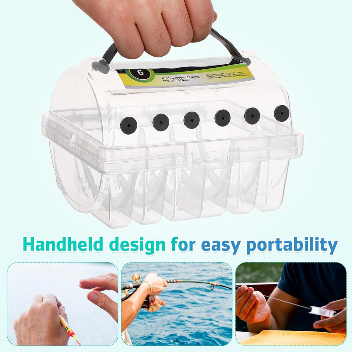 Fishing Tackle: Multifunctional Fishing Line Organizer Storage Box Tackle Management Holder