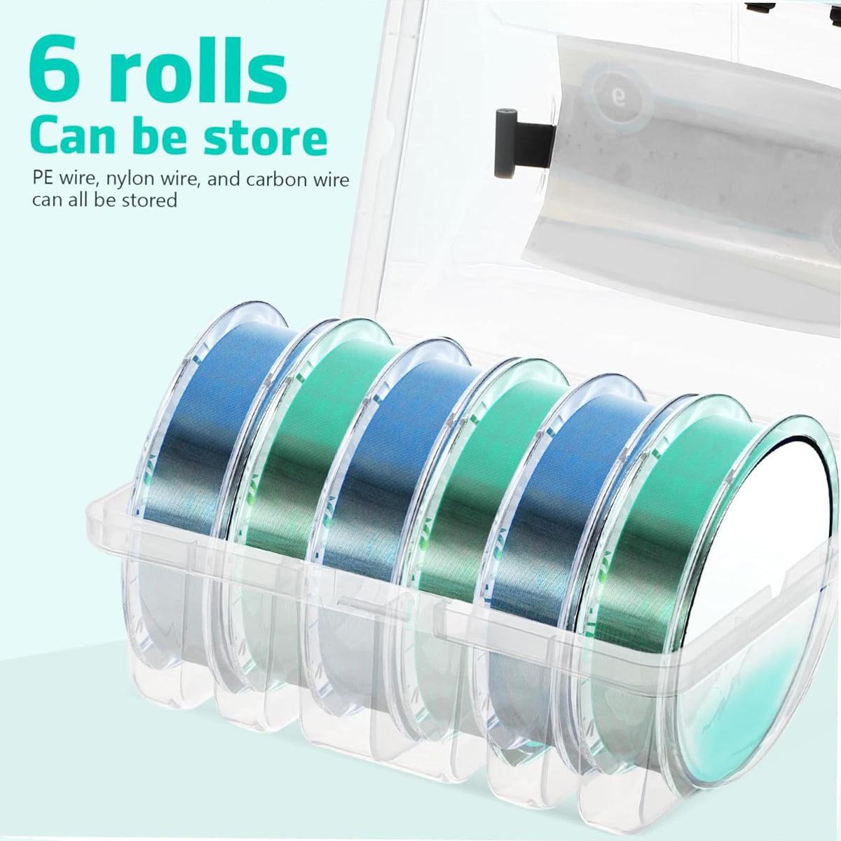 Fishing Tackle: Multifunctional Fishing Line Organizer Storage Box Tackle Management Holder