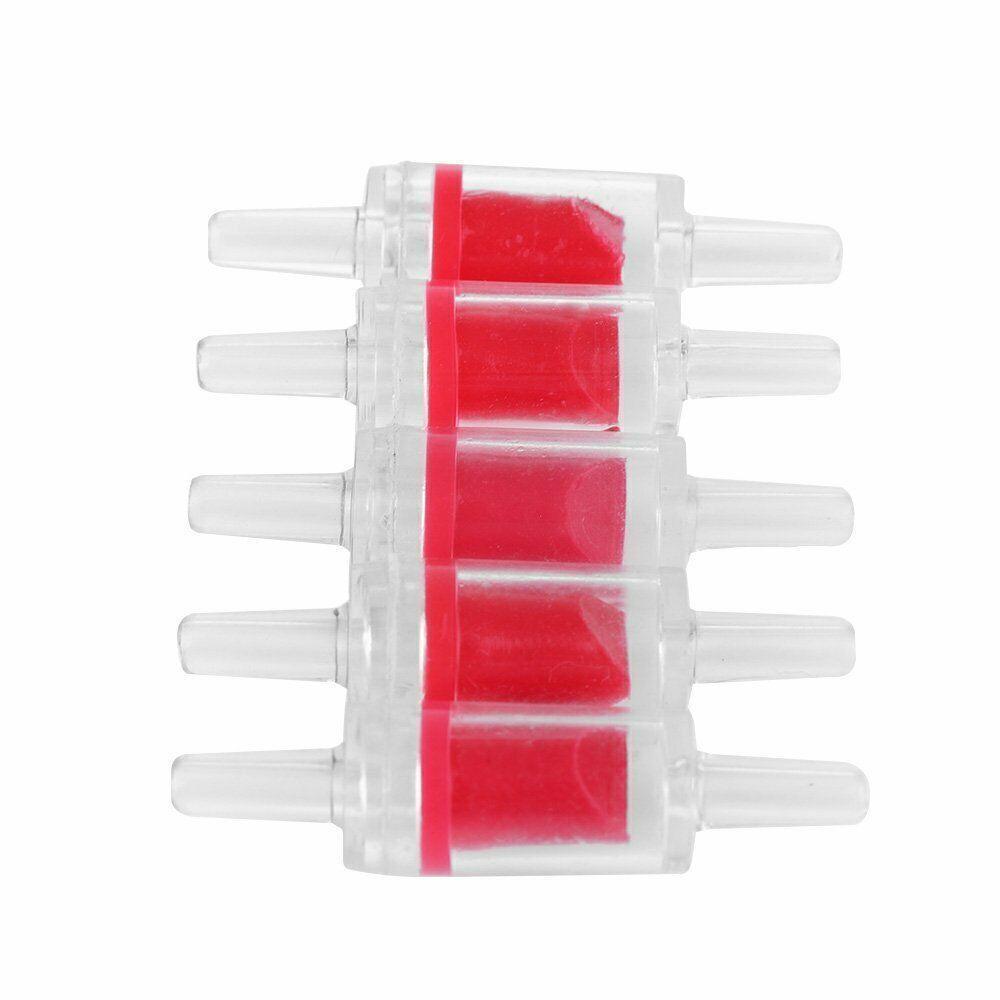 Aquarium Filters & Pumps: 5/10X Check Valve Fish Tank Aquarium Air Pump Silicone Non-Return One Way Airline - 5PCS