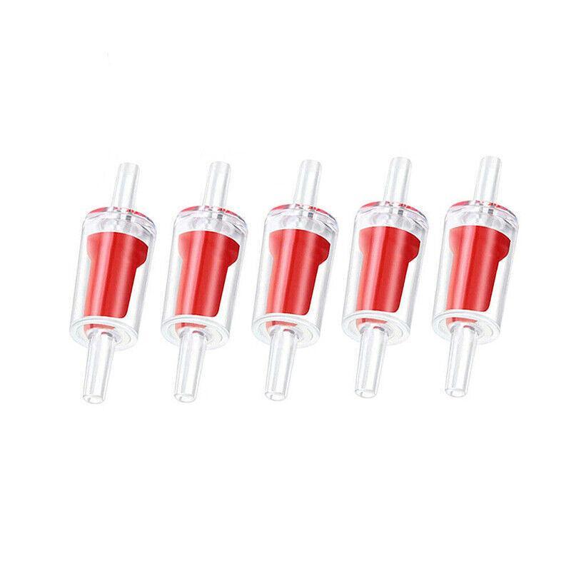 Aquarium Filters & Pumps: 5/10X Check Valve Fish Tank Aquarium Air Pump Silicone Non-Return One Way Airline - 5PCS
