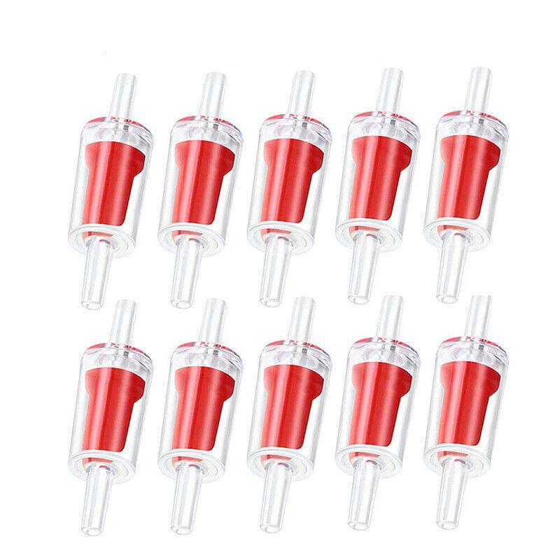 Aquarium Filters & Pumps: 5/10X Check Valve Fish Tank Aquarium Air Pump Silicone Non-Return One Way Airline - 5PCS