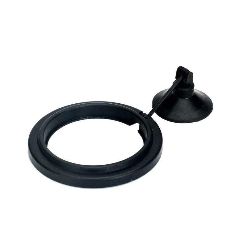 Aquarium Decor: Fish Feeding Ring Aquarium Fish Tank Feeder Floating Fish Food Feeder Fish Food Black - Black Circle