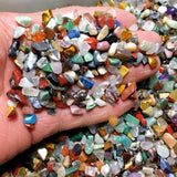Arts & Crafts: Colorful Mixed Stone Crystal Chips - 100G Bulk Lot
