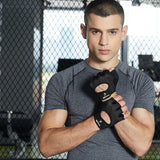 Weightlifting Gloves & Hand Supports: M Size Women Fitness Gym Training Gloves Half Finger Gel Weight Lifting Workout Gloves - Grey