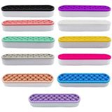 Storage Boxes: Silicone Makeup Organizer Cosmetic Storage Box Lipstick Brush Holder Desktop Box - Flesh Pink
