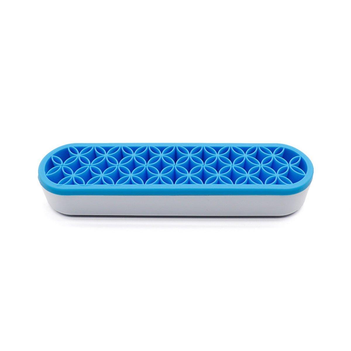 Storage Boxes: Silicone Makeup Organizer Cosmetic Storage Box Lipstick Brush Holder Desktop Box - Flesh Pink