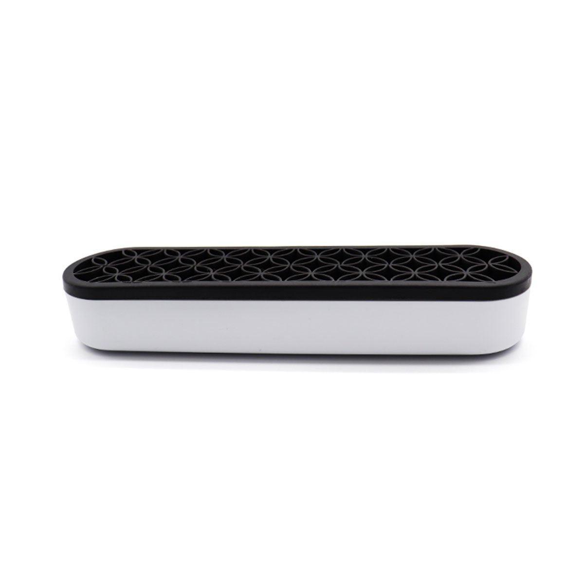 Storage Boxes: Silicone Makeup Organizer Cosmetic Storage Box Lipstick Brush Holder Desktop Box - Light Purple