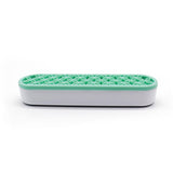 Storage Boxes: Silicone Makeup Organizer Cosmetic Storage Box Lipstick Brush Holder Desktop Box - Purple