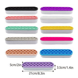 Storage Boxes: Silicone Makeup Organizer Cosmetic Storage Box Lipstick Brush Holder Desktop Box - Yellow
