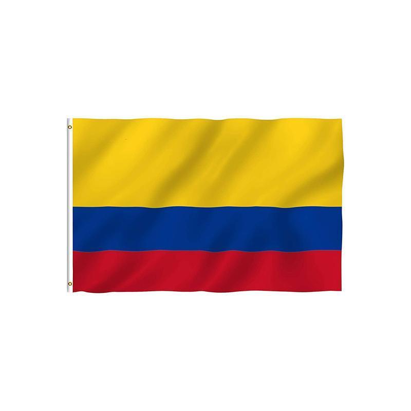 Outdoor Decorations & Lights: Large Colombia Colombian Flag Heavy Duty Outdoor CO 90x150cm - 3x5ft