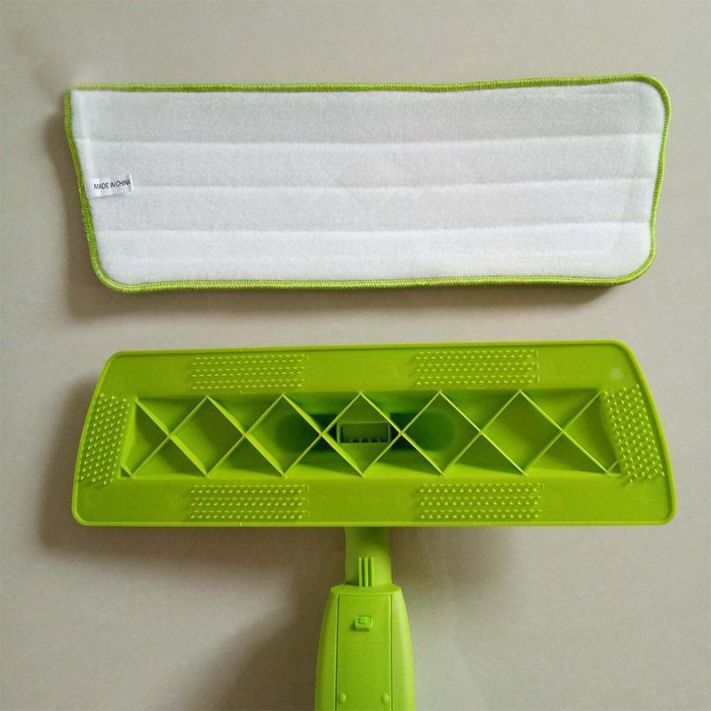 Commercial Cleaning Equipment: Replacement Microfiber Flat Mop Head Refill Floor Cleaning Pads Absorbent Cloths - Grey