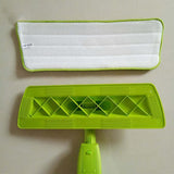 Commercial Cleaning Equipment: Replacement Microfiber Flat Mop Head Refill Floor Cleaning Pads Absorbent Cloths - Grey