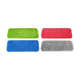 Commercial Cleaning Equipment: Replacement Microfiber Flat Mop Head Refill Floor Cleaning Pads Absorbent Cloths - Green