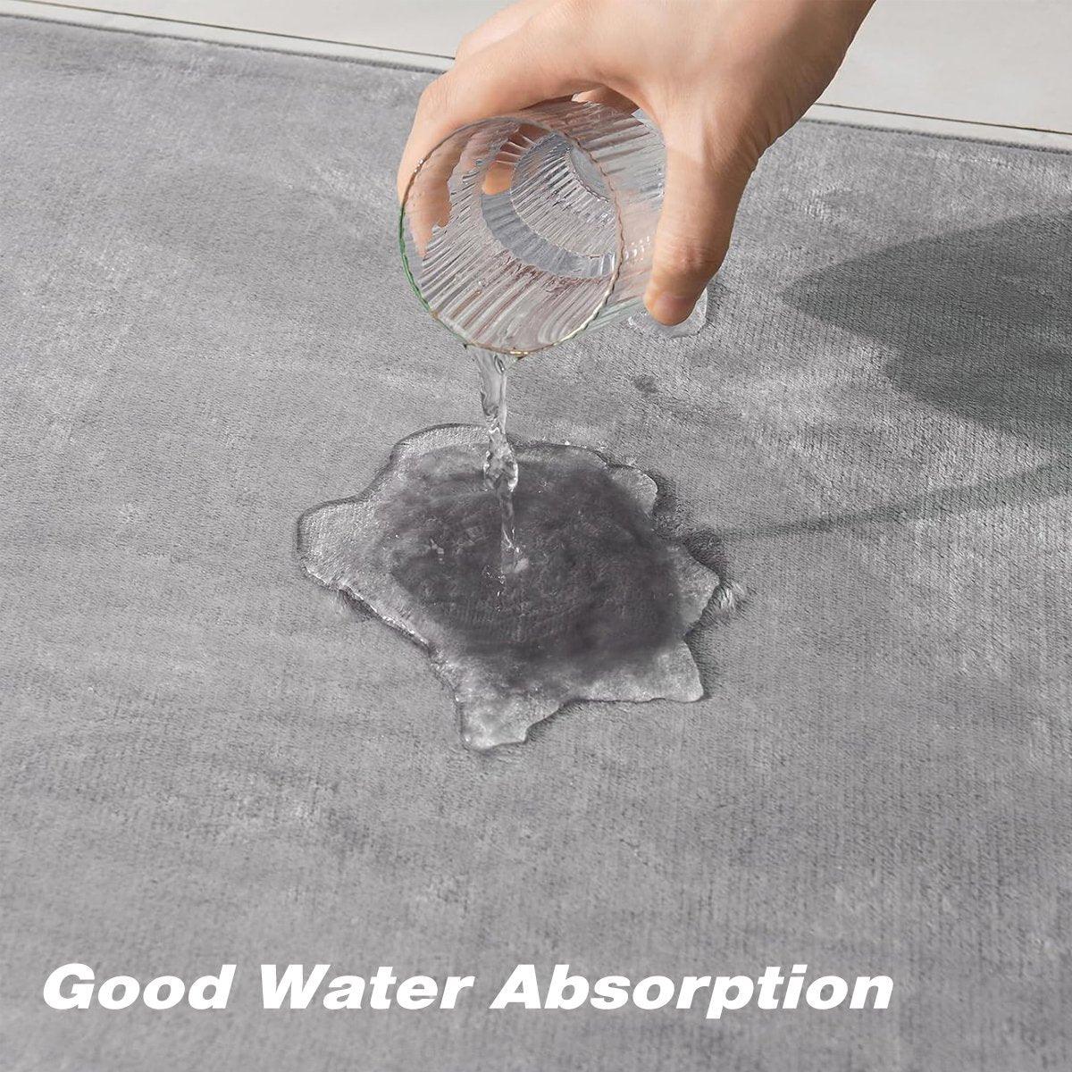 Bath Mats & Rugs: Water Absorbent Floor Mats for Home Doors Bedrooms Bathrooms Non Slip Mats