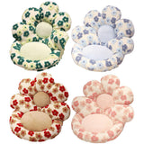 Sofas & Sofa Beds: Cute Soft Seat Cushion Flower Shaped Lazy Sofa Pad for Office Chairs and Home Use - Green