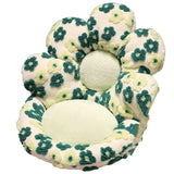 Sofas & Sofa Beds: Cute Soft Seat Cushion Flower Shaped Lazy Sofa Pad for Office Chairs and Home Use - Green