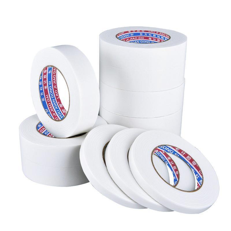 Tape: Double Sided White PE Foam Sticky Tape Mounting DIY Craft Strong Adhesive 2.5m - 10mm*2.5m