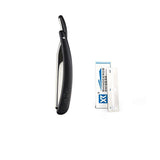 Makeup Brushes: Old Shaver Razor Eyebrow Knife Folding Manual Shaver Holder Home Salon Tool Au - Yellow+10PCS Blades