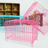 Bird Cages & Stands: Small Bird Transport Collapsible Cage Travel Pet Carrier Portable Folding Cage - L