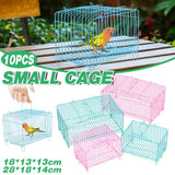 Bird Cages & Stands: Small Bird Transport Collapsible Cage Travel Pet Carrier Portable Folding Cage - S