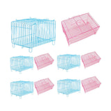 Bird Cages & Stands: Small Bird Transport Collapsible Cage Travel Pet Carrier Portable Folding Cage - S