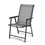 Outdoor Chairs: Outdoor Folding Chair Metal Portable Patio Balcony Chair with Backrest Sub Chair