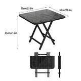 Dining Tables: Folding Dining Table Model Portable Simple Household Table Compact Space Saving