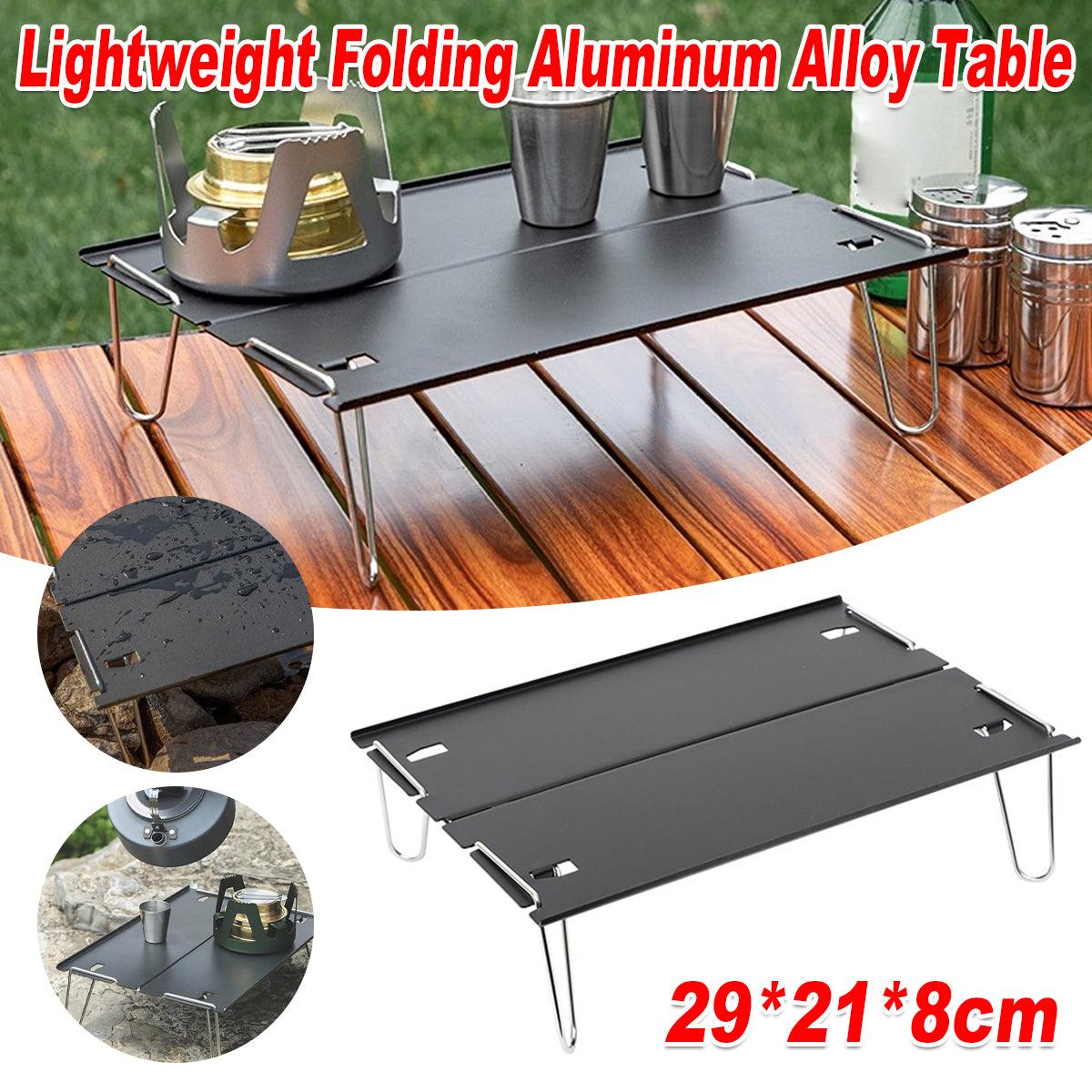 Outdoor Tables: Aluminium Alloy Folding Table Portable Outdoor Camping Picnic Multifunctional