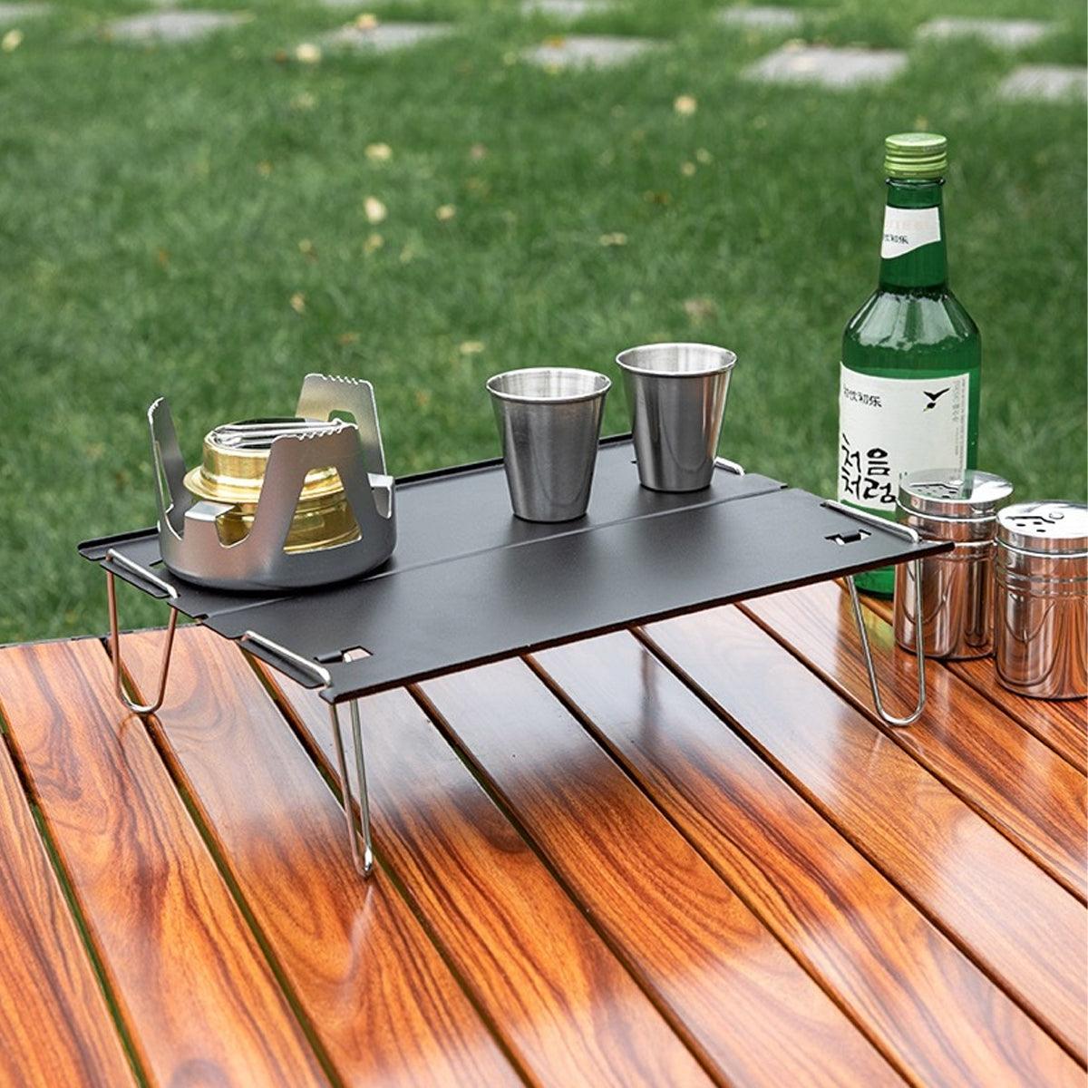 Outdoor Tables: Aluminium Alloy Folding Table Portable Outdoor Camping Picnic Multifunctional