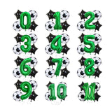 32 Inch Green Soccer Balloons 5 Pieces Set World Cup Birthday Party Decoration - 4