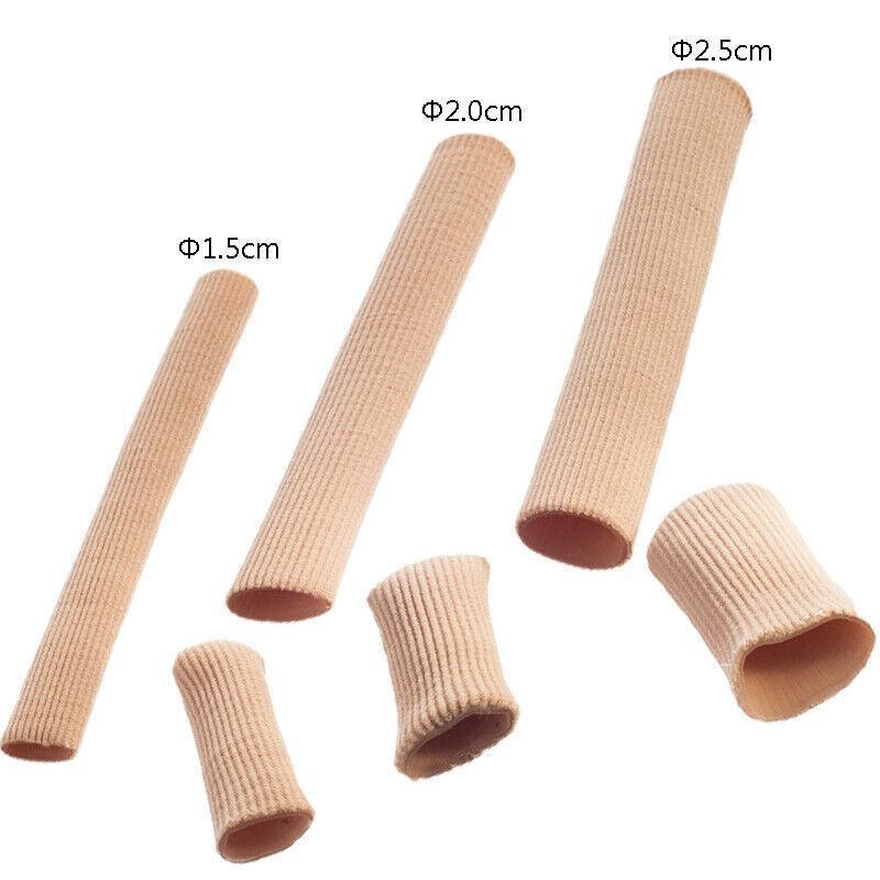 Foot Care: 5Pcs Silicone Tube Toe Gel Protector Corn Relief Foot Pain Soft Cushion Pad Cap