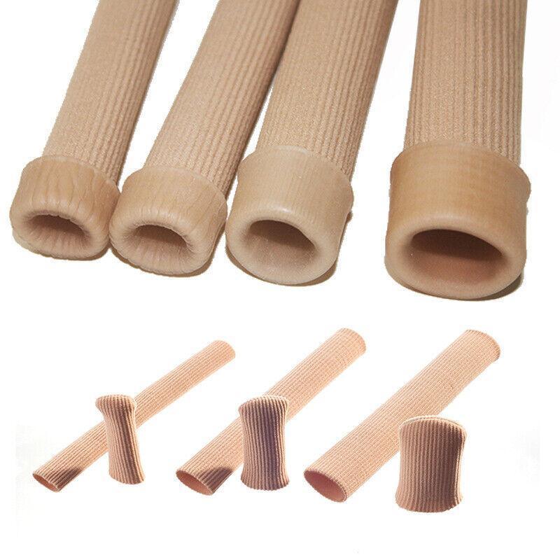 Foot Care: 5Pcs Silicone Tube Toe Gel Protector Corn Relief Foot Pain Soft Cushion Pad Cap