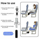 Foot Care: Travel Foot Rest Footrest Leg Pillow Airplane Flight Foam Cushion Sling Hammock