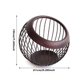 Storage Boxes: Creative Iron Melon Fruit Basket Capsule Holder Coffee Rack Dried Fruit Storage