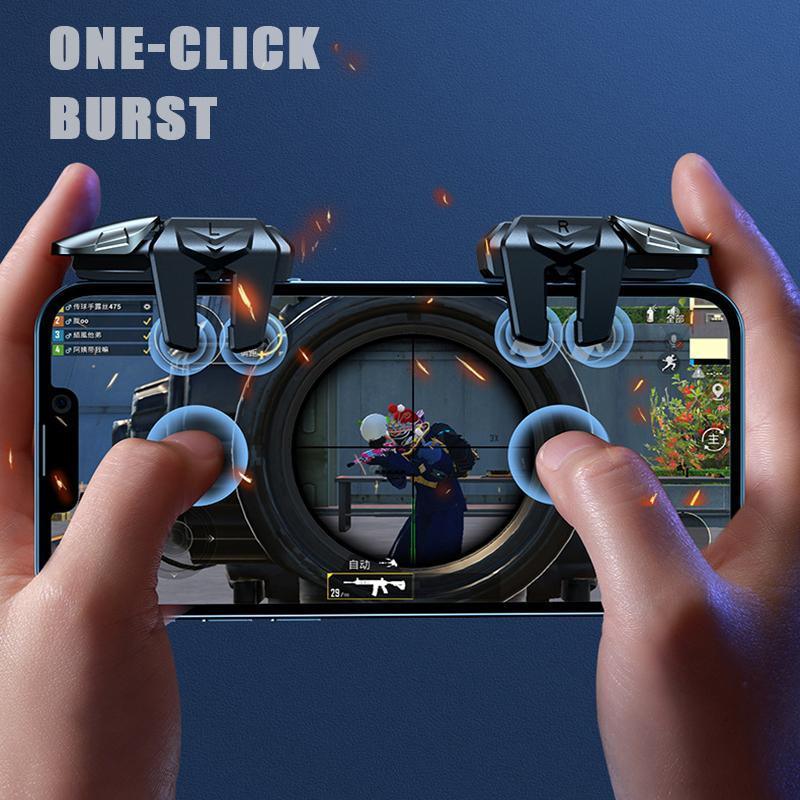 Video Games: 2PCS Mobile Gaming Triggers for PUBG COD Gamepad Controller for Android iOS