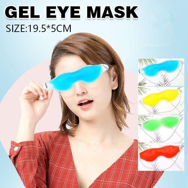 Wellness Accessories: Green Relaxing Gel Eye Mask Cold Pack Warm Hot Heat Ice Cool Pad Puffiness Headache - 2PCS