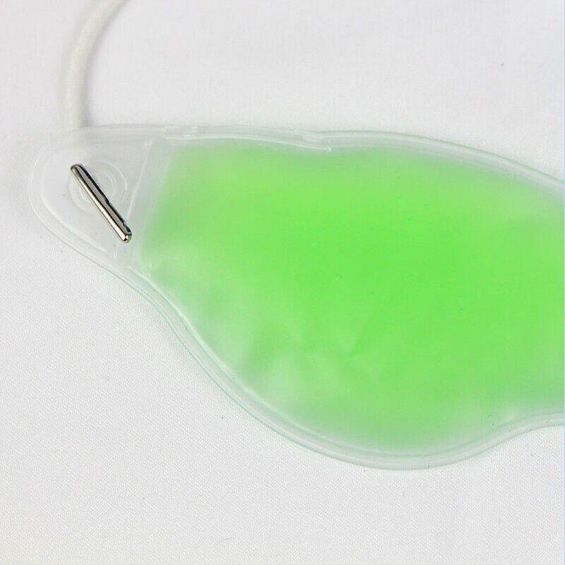 Wellness Accessories: Green Relaxing Gel Eye Mask Cold Pack Warm Hot Heat Ice Cool Pad Puffiness Headache - 2PCS